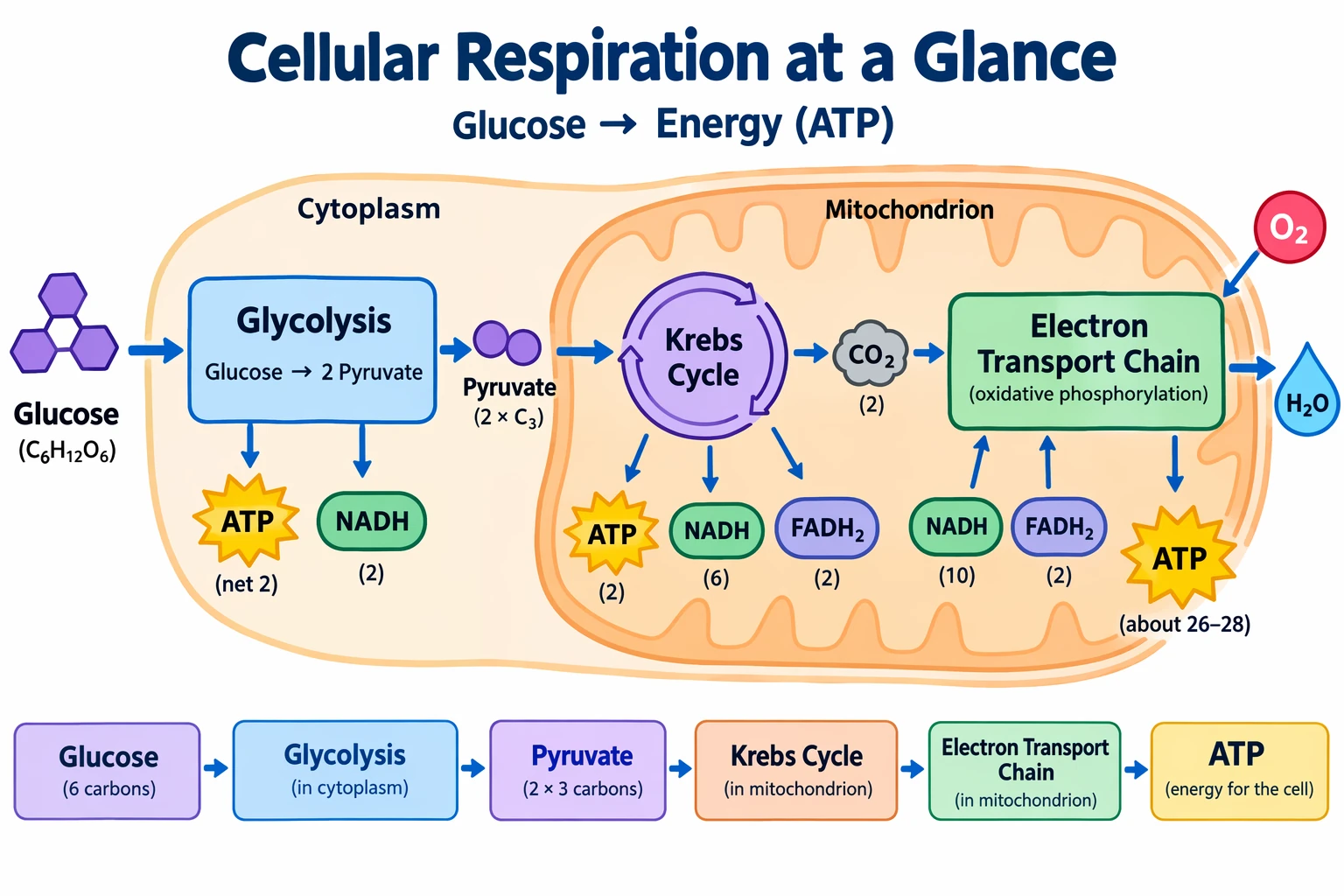 Cellular respiration classroom diagram generated by GPT Image 2.5 Flare