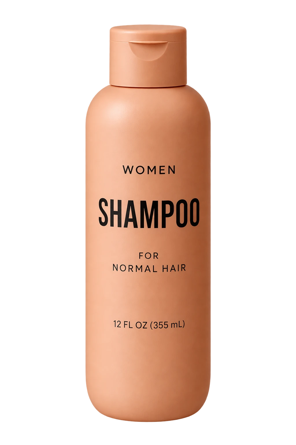 Transparent shampoo bottle cutout created by GPT Image 2.5 Flare